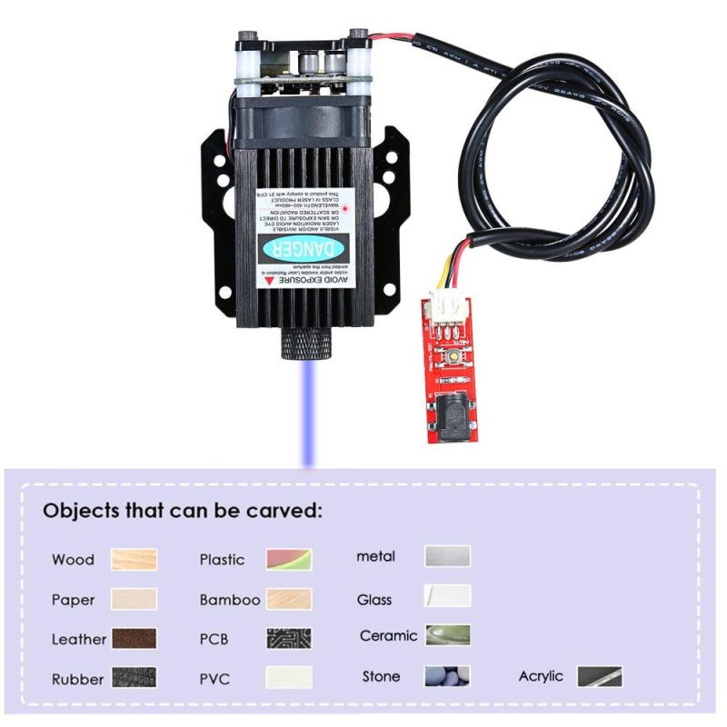 VG-L7 BX7 7W Laser Module For Engraving Machine Blue-violet Laser Head  |   Laser Equipment Laser Equipment Blue-Violet