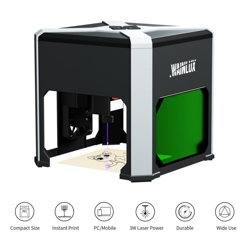 WAINLUX K6 3W Laser Engraver Cutting Engraving Household Marking Machine  |   Laser Equipment Laser Equipment Laser Equipment