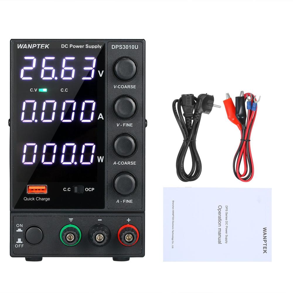 WANPTEK DPS3010U 0-30V 0-10A 300W Switching DC Power Supply 4 Digits Display LED High Precision Adjustable Mini Power Supply AC 115V/230V 50/60Hz  |   Other Instruments Measurement & Analysis Instruments Other Instruments