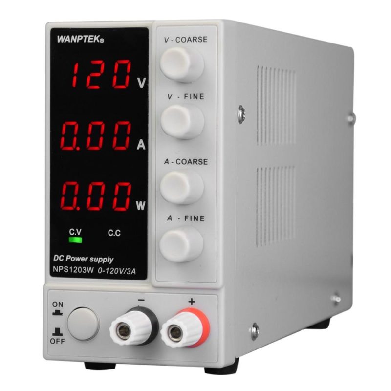 WANPTEK NPS1203W 0-120V 0-3A Switching DC Power Supply 3 Digits Display LED High Precision Adjustable Mini Power Supply AC 115V/230V 50/60Hz Voltage & Current Regulated Dual Output  |   Electrical Equipment & Supplies Electrical Equipment & Supplies Electrical Equipment & Supplies