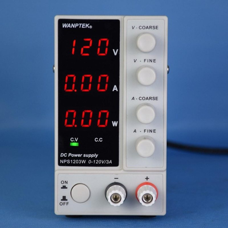 WANPTEK NPS1203W 0-120V 0-3A Switching DC Power Supply 3 Digits Display LED High Precision Adjustable Mini Power Supply AC 115V/230V 50/60Hz Voltage & Current Regulated Dual Output  |   Electrical Equipment & Supplies Electrical Equipment & Supplies Electrical Equipment & Supplies