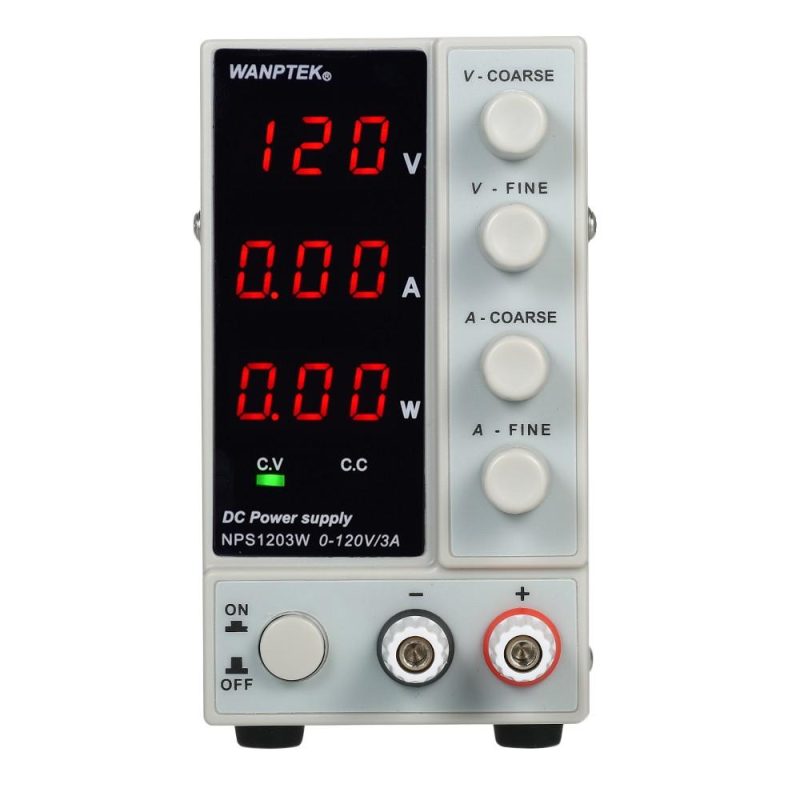 WANPTEK NPS1203W 0-120V 0-3A Switching DC Power Supply 3 Digits Display LED High Precision Adjustable Mini Power Supply AC 115V/230V 50/60Hz Voltage & Current Regulated Dual Output  |   Electrical Equipment & Supplies Electrical Equipment & Supplies Electrical Equipment & Supplies