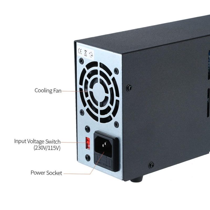 WANPTEK NPS306W 0-30V 0-6A Switching DC Power Supply 3 Digits Display LED High Precision Adjustable Mini Power Supply AC 115V/230V 50/60Hz Voltage & Current Regulated Dual Output  |   Electrical Equipment & Supplies Electrical Equipment & Supplies Black + White