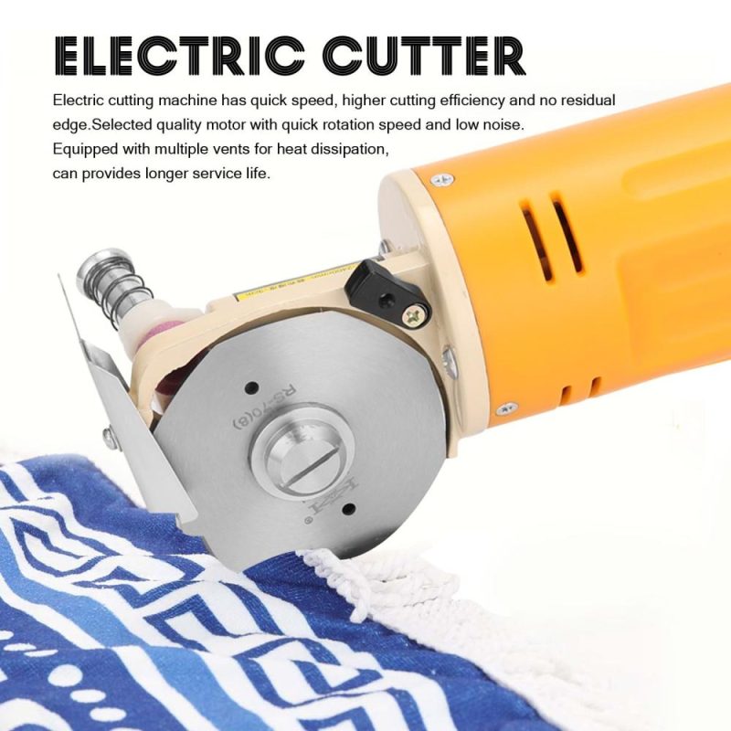 WD-2 Handheld Portable Minishear 70mm Round Blade Electric Cloth Cutter Fabric Cutting Machine  |   Electrical Soldering Welding Tools Electrical Soldering Welding Tools Electrical Soldering Welding Tools