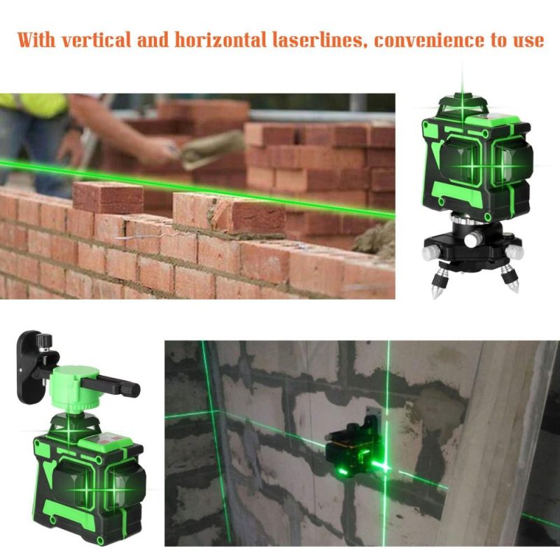 Weytoll Multifunctional Self-leveling 3D 12 Lines Laser Level Tool Vertical Horizontal Lines with 1.5M 3 Heights Adjustable Alloy Extension Bar Tripod Stand  |   Other Instruments Measurement & Analysis Instruments Green Light