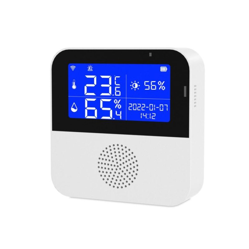 Wi-Fi Temperature Humidity Meter Indoor Hygrometer Temperature Sensor Alarm Tuya APP Control 2.9-inch LCD Backlight Display ℃ / ℉ with Time Date for Home  |   Temperature & Humidity Measurements Measurement & Analysis Instruments Temperature & Humidity Measurements