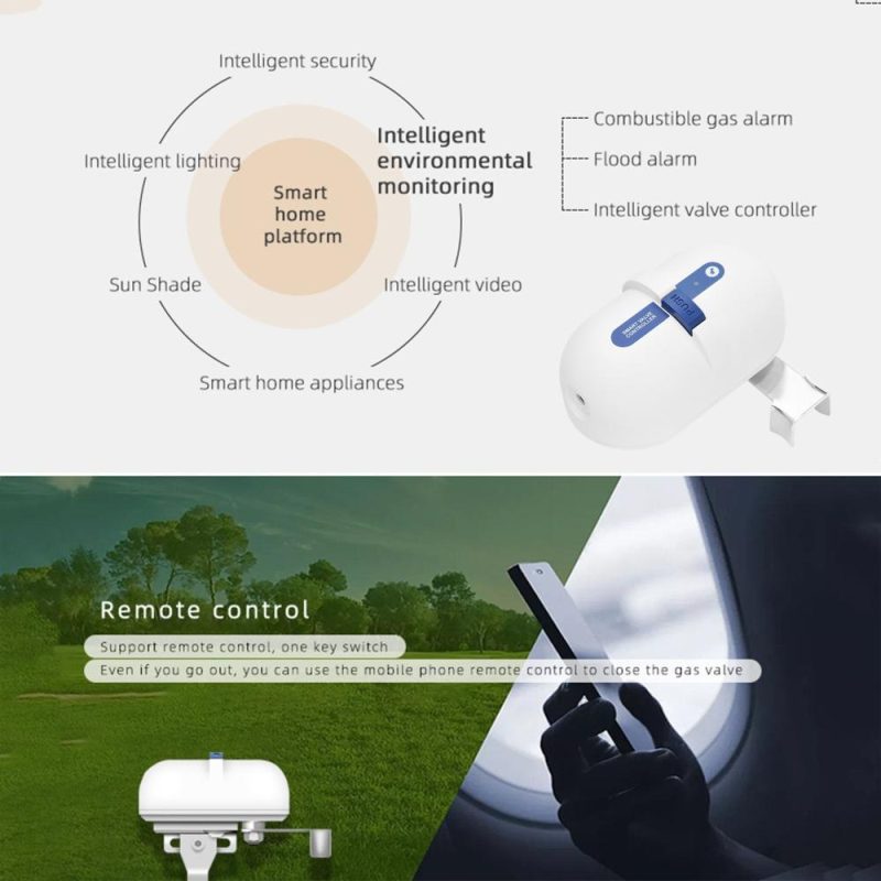 WiFi Intelligent Valve Controller APP Remote Control Timer for Opening/Closing Water Valve Fuel Gas Valve  |   Other Nature Element Measurements Measurement & Analysis Instruments Other Nature Element Measurements