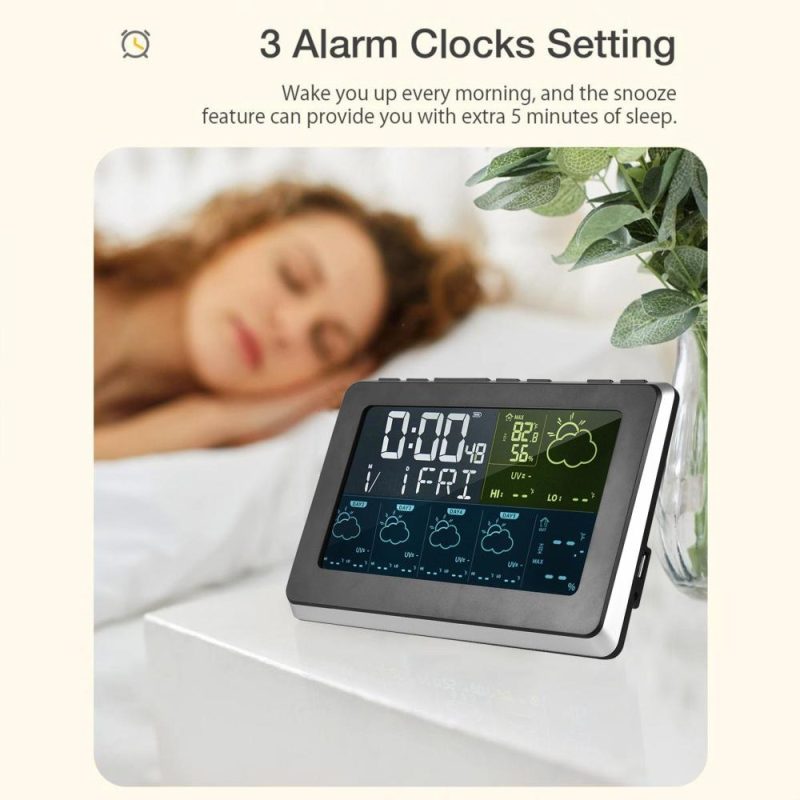 WiFi Smart LCD Weather Station APP Control Digital Indoor Outdoor Temperature Humidity Monitor Support Google Home  |   Temperature & Humidity Measurements Measurement & Analysis Instruments Temperature & Humidity Measurements