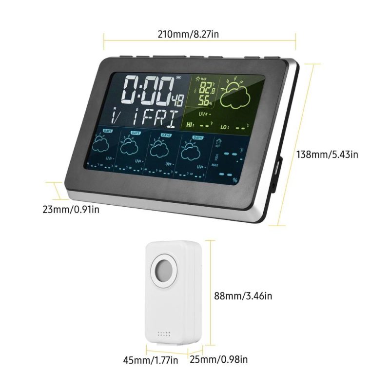 WiFi Smart LCD Weather Station APP Control Digital Indoor Outdoor Temperature Humidity Monitor Support Google Home  |   Temperature & Humidity Measurements Measurement & Analysis Instruments Temperature & Humidity Measurements