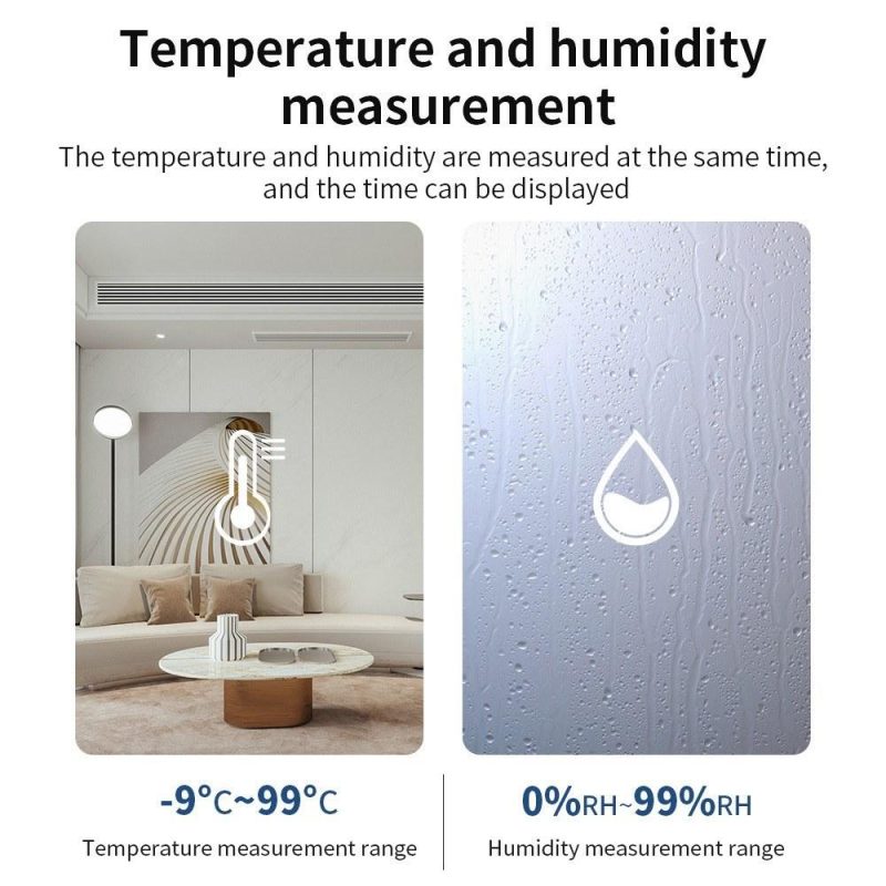 WiFi Temperature Humidity Monitor Smart Temperature & Humidity Sensor Meter with LCD Screen Digital Indoor Hygrometer Thermometer  |   Temperature & Humidity Measurements Measurement & Analysis Instruments Temperature & Humidity Measurements