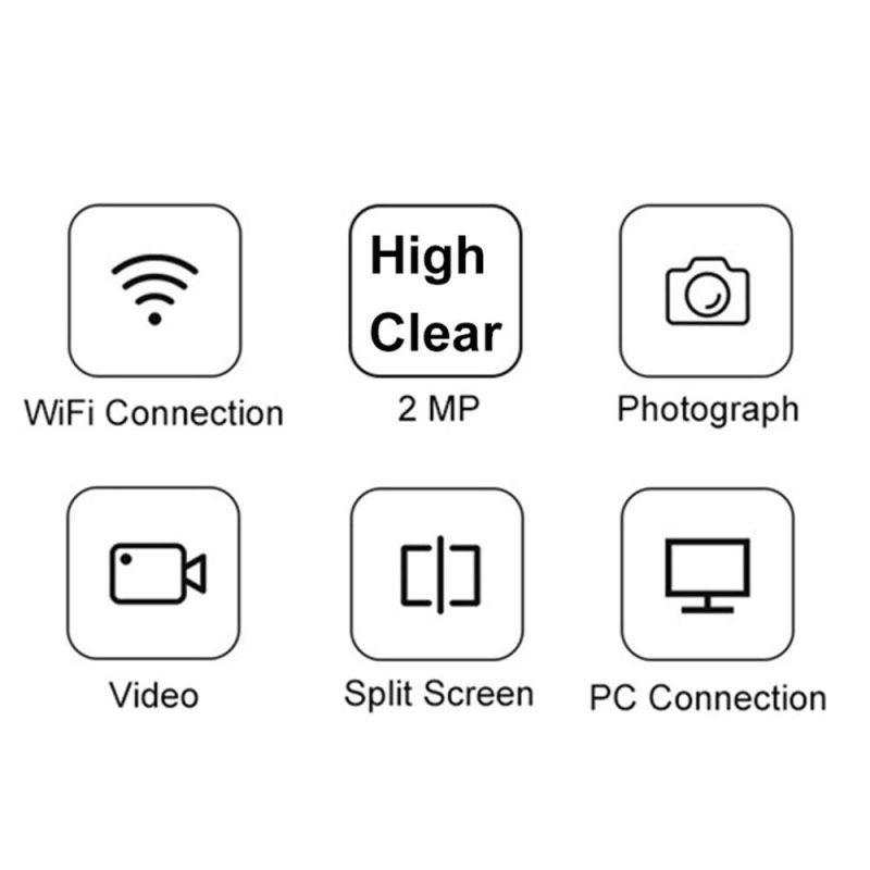 Wireless Digital Microscope High Clear 1080P WIFI 50x-1000x Microscope Magnification Mini Pocket Handheld Microscope for iPhone/Android/iPad/Windows/MAC  |   Microscopes & Endoscope Measurement & Analysis Instruments Black 2/White2/White 1/Black