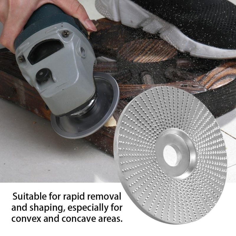 Wood Angle Grinding Wheel Sanding Carving Rotary Tool Abrasive Disc For Angle Grinder Tungsten Carbide Coating Bore Shaping 5/8inch Bore  |   Others Hardware & Gadgets Others