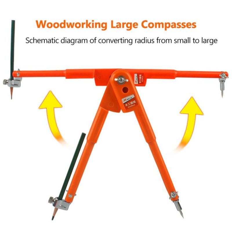 Woodworking Large Compasses Industrial Multifunction Tool Planning Wire Gauge Adjustable Lockable Divider  |   Hardware & Accessories Hardware & Accessories Hardware & Accessories