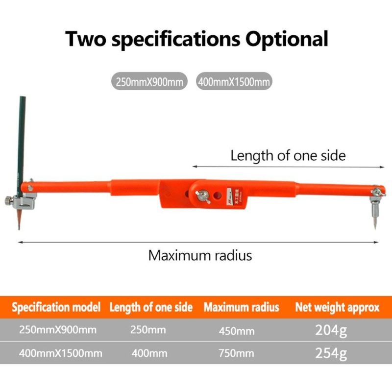 Woodworking Large Compasses Industrial Multifunction Tool Planning Wire Gauge Adjustable Lockable Divider  |   Hardware & Accessories Hardware & Accessories Hardware & Accessories