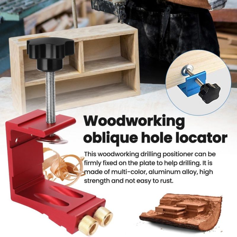 Woodworking Oblique Hole Locator 15 ° Drilling Positioner Inclined Hole Digging Hole Opener Drill Locator Making Furniture Accessories Woodworking Tool  |   Hardware & Accessories Hardware & Accessories Hardware & Accessories