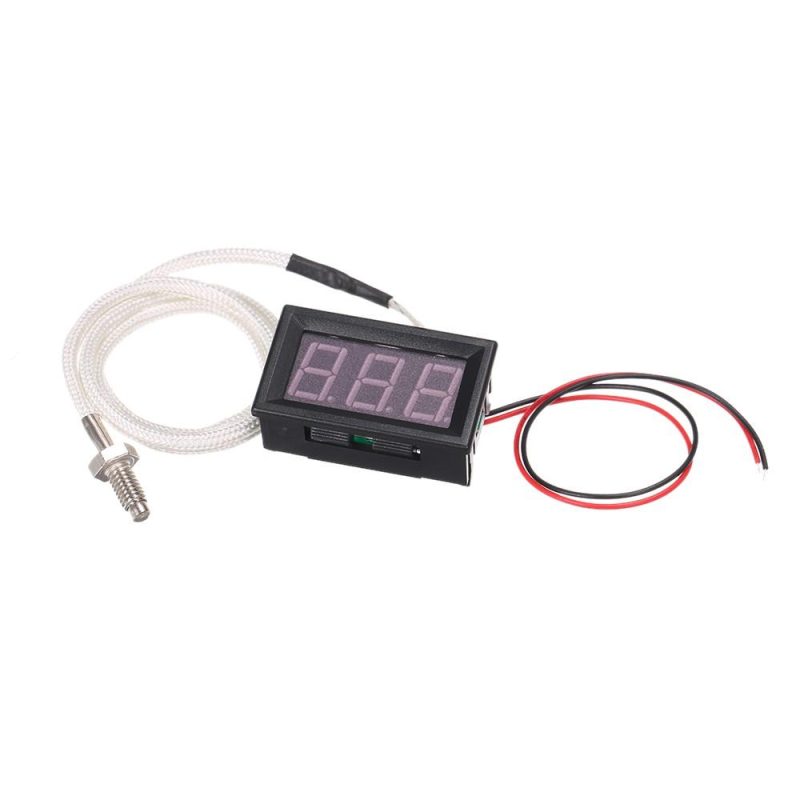 XH-B310 Industrial Digital Thermometer 12V Temperature Meter K-type M6 Thermocouple Tester -30~800℃ Thermograph High Accuracy with LED-Display  |   Temperature & Humidity Measurements Measurement & Analysis Instruments Blue/Green/Red