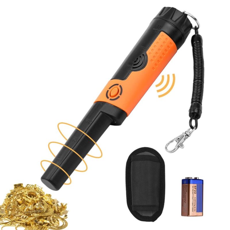 Yuclam Metal Detector Pinpointer IP68 Fully Waterproof Handheld Pin Pointer Wand Probe Treasure Detectors Hunting Finders with Switchable Buzzer Vibration Bonus Battery Holster Lanyard  |   Metal Detectors Measurement & Analysis Instruments Metal Detectors