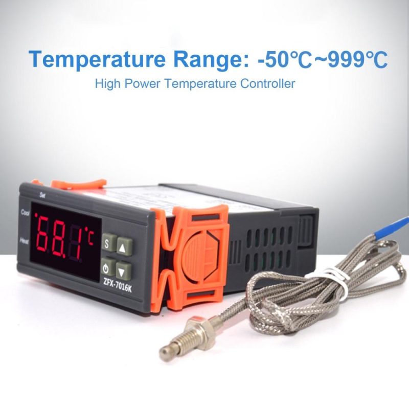 ZFX-7016K 30A Digital Temperature Controller Intelligent High Accuracy Temp Control Thermostat for Freezer Fridge Hatching  |   Temperature & Humidity Measurements Measurement & Analysis Instruments Temperature & Humidity Measurements