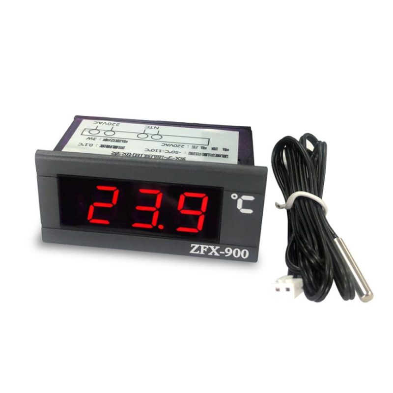 ZFX-900 Embedded Temperature Meter Intelligent Digital Temperature Display Panel for Refrigerator Deepfreeze Cold Closet  |   Temperature & Humidity Measurements Measurement & Analysis Instruments Temperature & Humidity Measurements