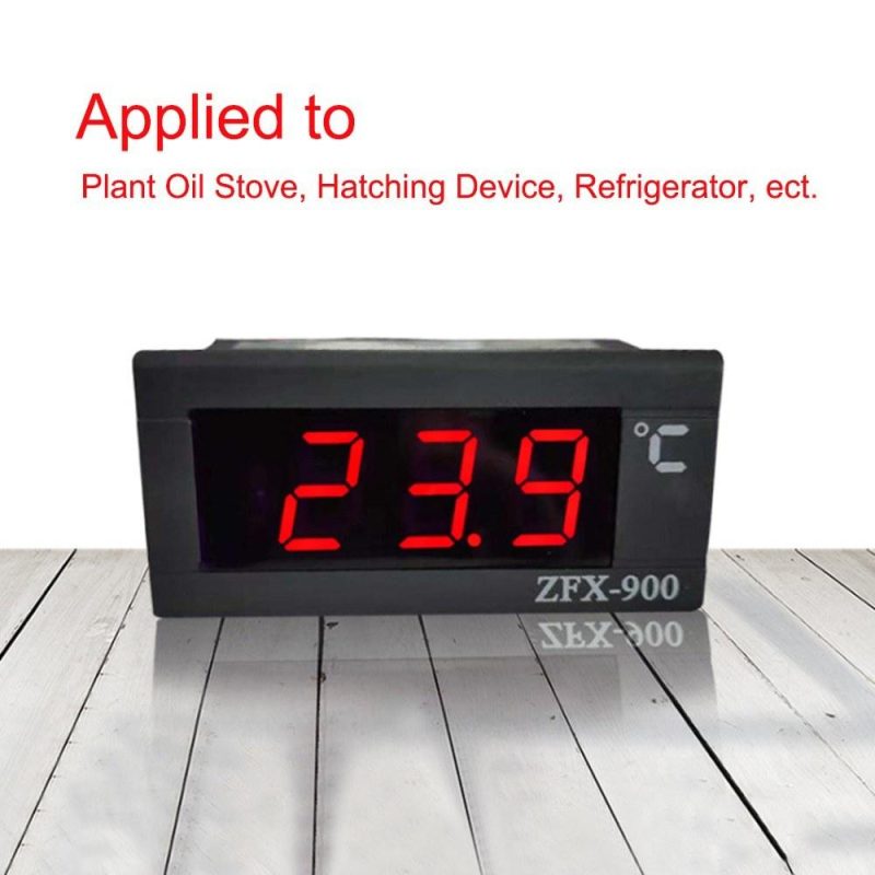 ZFX-900 Embedded Temperature Meter Intelligent Digital Temperature Display Panel for Refrigerator Deepfreeze Cold Closet  |   Temperature & Humidity Measurements Measurement & Analysis Instruments Temperature & Humidity Measurements