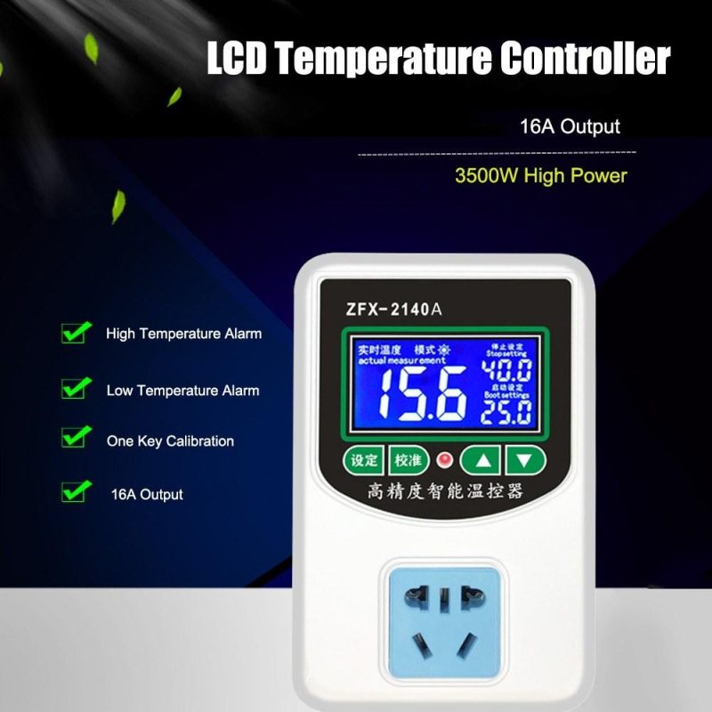 ZFX-W2140A Digital Temperature Controller Intelligent High Accuracy Heating Cooling NTC Sensor Temp Control Thermostat for Freezer Fridge Hatching  |   Temperature & Humidity Measurements Measurement & Analysis Instruments Temperature & Humidity Measurements