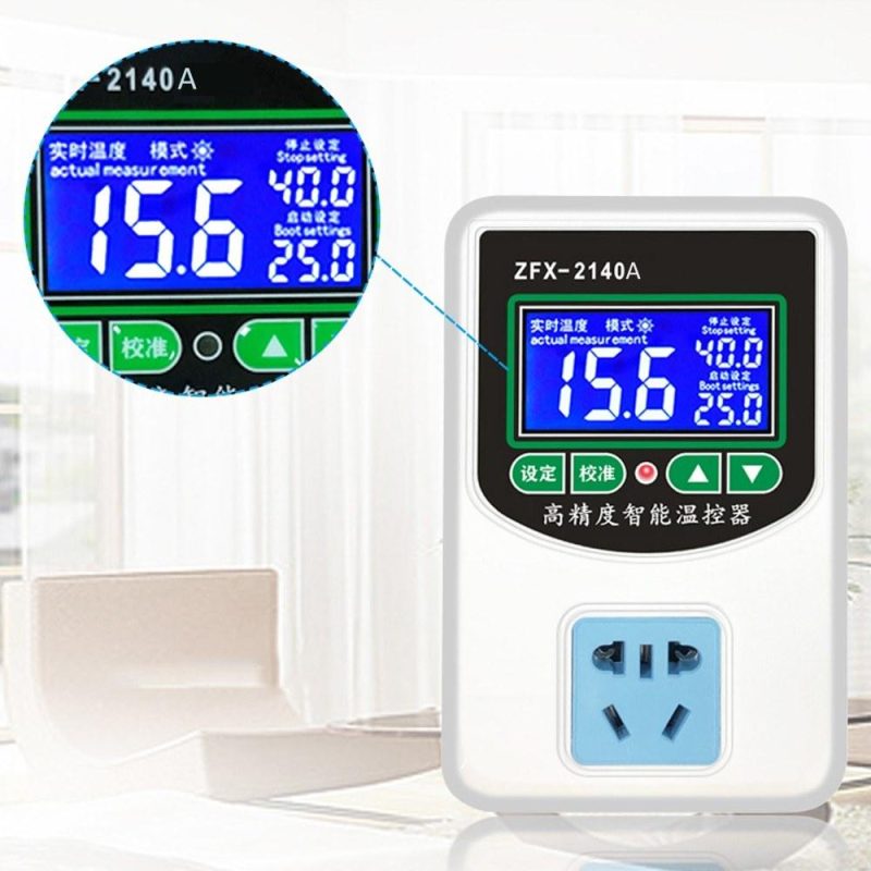 ZFX-W2140A Digital Temperature Controller Intelligent High Accuracy Heating Cooling NTC Sensor Temp Control Thermostat for Freezer Fridge Hatching  |   Temperature & Humidity Measurements Measurement & Analysis Instruments Temperature & Humidity Measurements