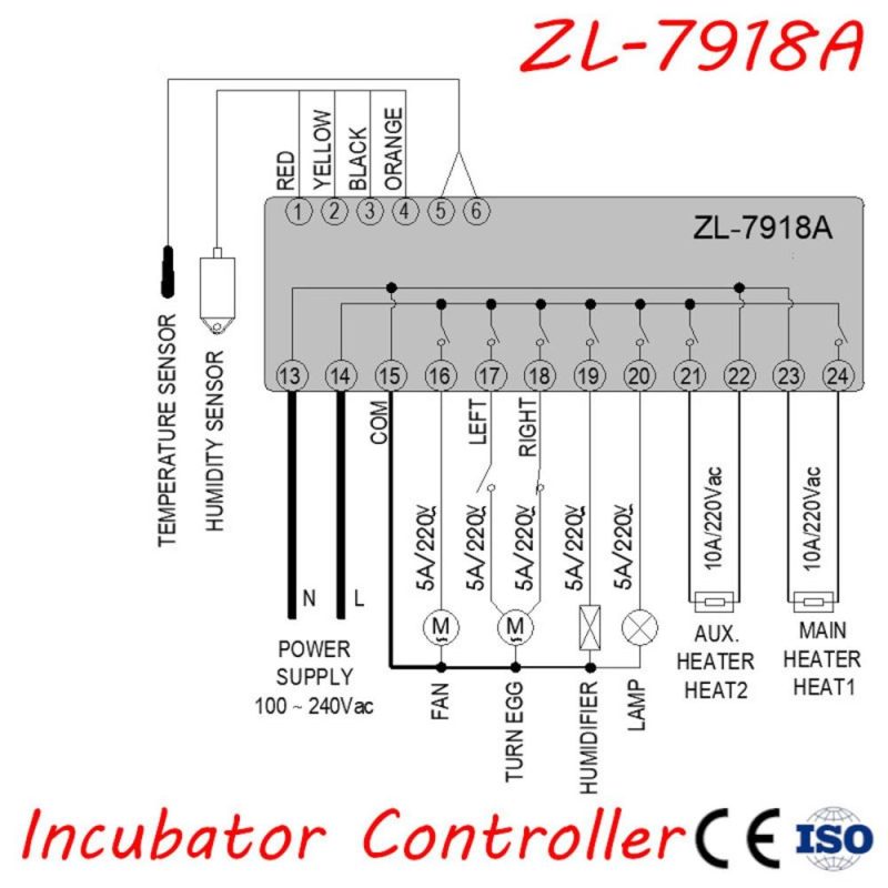 ZL-7918A Multifunctional Automatic Controller Automatic Incubator Temperature Humidity Controller XM-18  |   Electrical Equipment & Supplies Electrical Equipment & Supplies Black