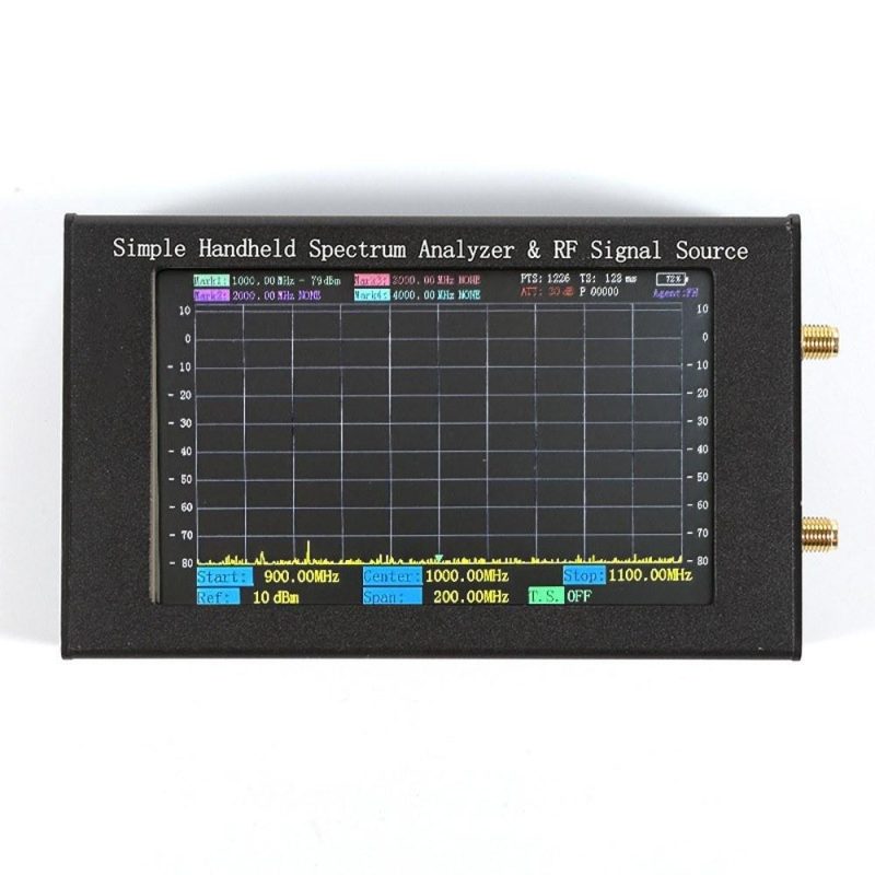 ZQ6 Spectrum Analyzer with Radio Frequency Signal Source and Tracking Source 35MHz-6000MHz 4.3-inch Touching Screen Large Capacity Battery Handheld Spectrum Analysis Machine  |   Other Instruments Measurement & Analysis Instruments Black