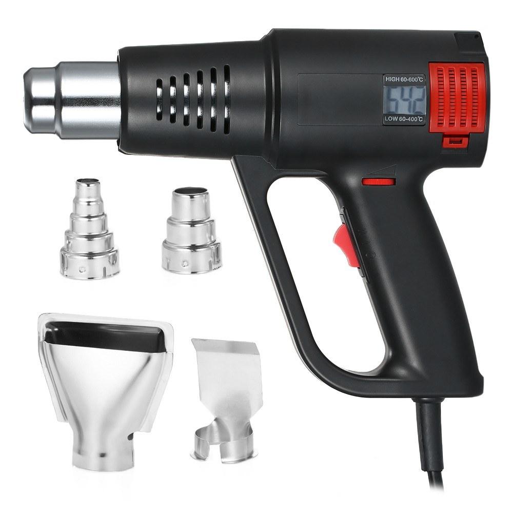 2000W Industrial Fast Heating Hot Air Gun LCD Digital Temperature-controlled High Quality Handheld Heat Blower Electric Adjustable Temperature Heat Gun Tool  |   Glue Gun Glue Gun Glue Gun