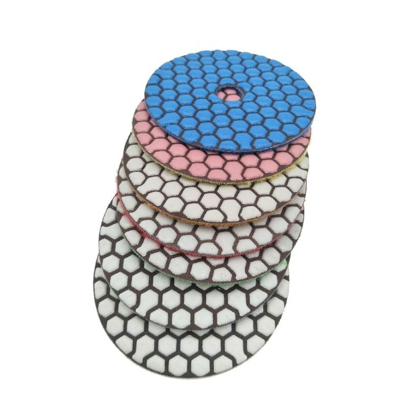 7PCS 4 Inch Set  Wet Dry Diamond Polishing Pads For Granite Concrete Marble  |   Others Hardware & Gadgets Others