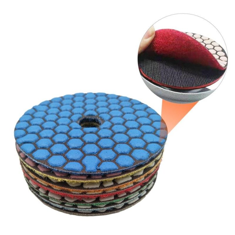 7PCS 4 Inch Set  Wet Dry Diamond Polishing Pads For Granite Concrete Marble  |   Others Hardware & Gadgets Others