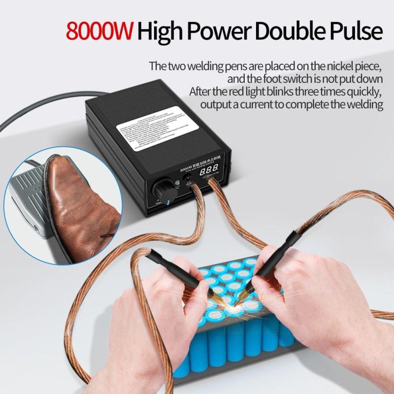 8000W High Power Dual Pulse Spots Welding Machine  for Welding 18650 Lithium Battery Cellphone Batteries and 0.1-0.3mm Nickel Sheet ( Automatic Welding Type)  |   Electrical Equipment & Supplies Electrical Equipment & Supplies Electrical Equipment & Supplies