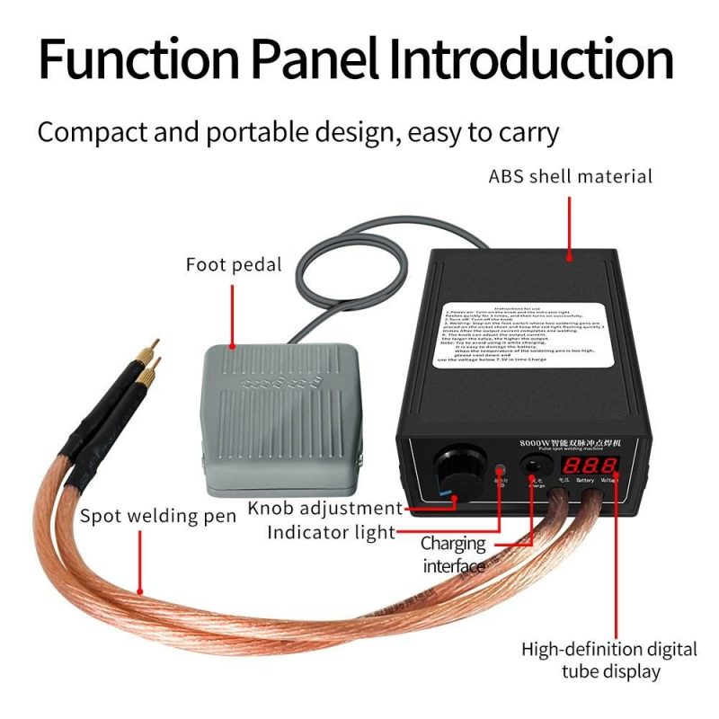 8000W High Power Dual Pulse Spots Welding Machine  for Welding 18650 Lithium Battery Cellphone Batteries and 0.1-0.3mm Nickel Sheet ( Automatic Welding Type)  |   Electrical Equipment & Supplies Electrical Equipment & Supplies Electrical Equipment & Supplies