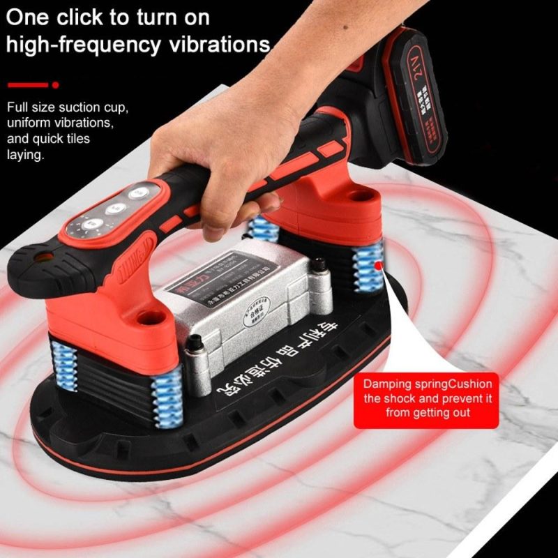 Handheld Tiles Vibrators Electric Tiling Tiles Machine Tile Installation Tool Suction Cup Automatic Floor Vibrators Tile Installation Leveling Tool  |   Electrical Equipment & Supplies Electrical Equipment & Supplies Electrical Equipment & Supplies