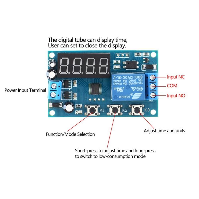 Multifunction Delay Time Module Switch Control Relay Cycle Timer DC 12V  |   Modules Modules Modules