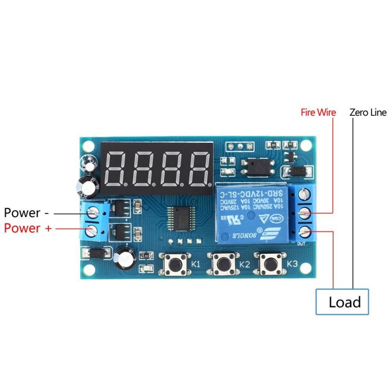 Multifunction Delay Time Module Switch Control Relay Cycle Timer DC 12V  |   Modules Modules Modules