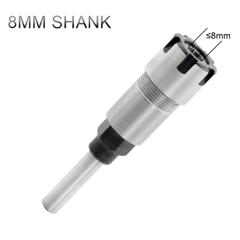 Spring Steel 8mm Shank Router Bit Extension Rod Milling Cutter Extender Collet Holder Adapter with ER16-8 8mm Collet Chuck  |   Others Hardware & Gadgets Others