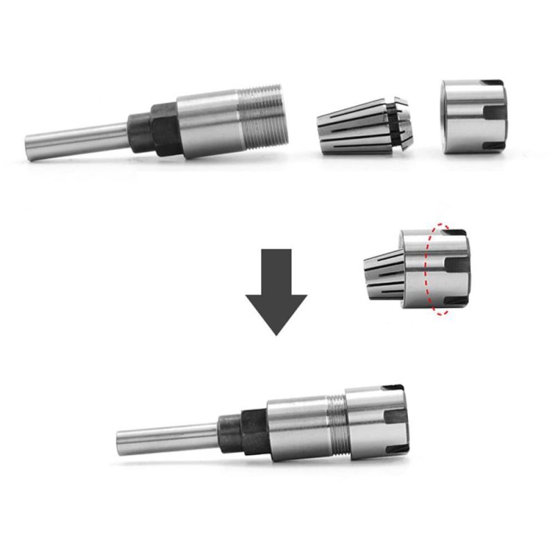 Spring Steel 8mm Shank Router Bit Extension Rod Milling Cutter Extender Collet Holder Adapter with ER16-8 8mm Collet Chuck  |   Others Hardware & Gadgets Others