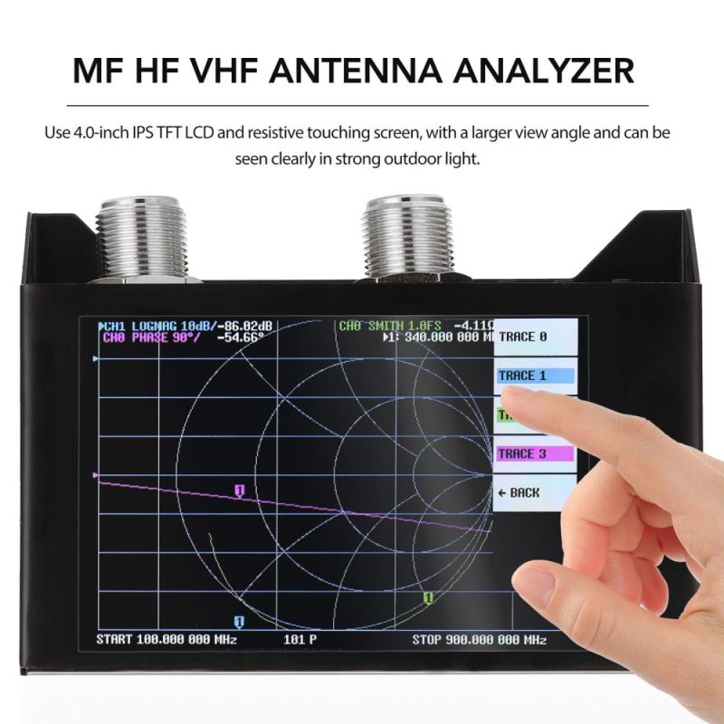 4.0 Inch Touching Screen 3G Vector Network Analyzer SAA-2N Antenna Analyzer Shortwave HF VHF with Iron Housing  |   Electrical Equipment & Supplies Electrical Equipment & Supplies Black