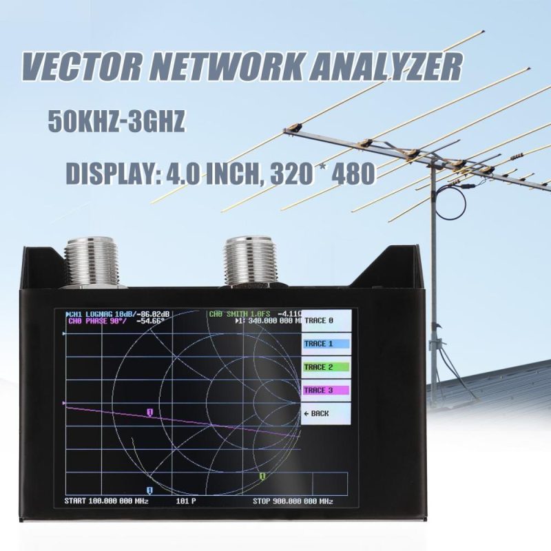 4.0 Inch Touching Screen 3G Vector Network Analyzer SAA-2N Antenna Analyzer Shortwave HF VHF with Iron Housing  |   Electrical Equipment & Supplies Electrical Equipment & Supplies Black