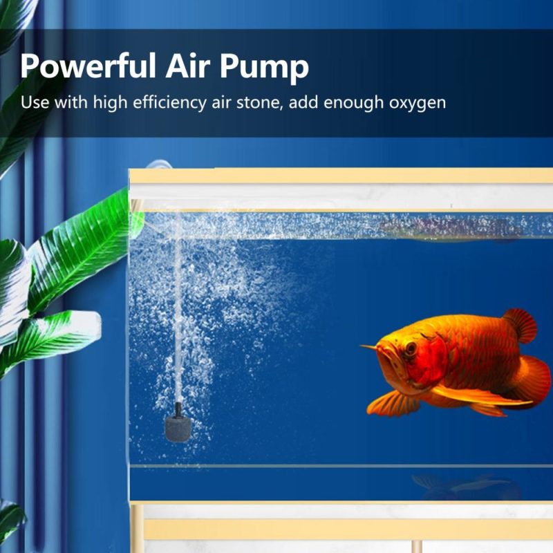 Aquarium USB Air Pump Small Oxygen Pump with 2 Air Stone Tubing Hanging Buckle for Fish Tank Outdoor Fishing  |   Electrical Equipment & Supplies Electrical Equipment & Supplies Electrical Equipment & Supplies