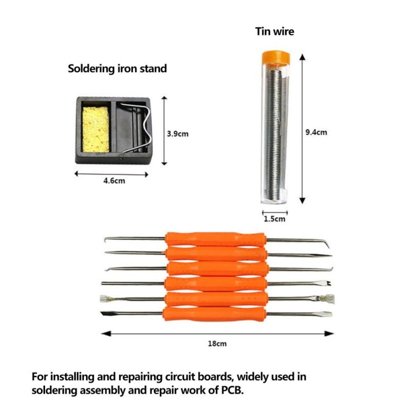 Electric Soldering Iron Set Temperature Adjustable Electric Soldering Iron Welding Tool Kit  |   Electrical Equipment & Supplies Electrical Equipment & Supplies Electrical Equipment & Supplies