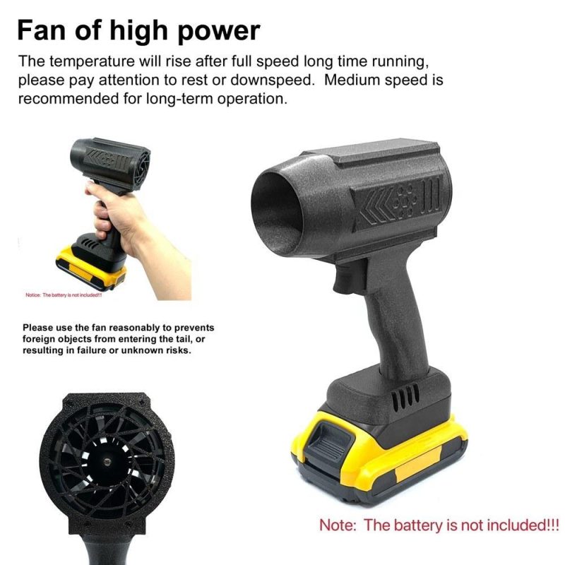 Handheld Ducted Turbofan 50mm Brushless Motor Jet Fan  1000g Thrust Car Washer High Power Dust Blower Keyboard Cleaning Tool Compatible with Dewalt 18V 20V Batteries  |   Electrical Equipment & Supplies Electrical Equipment & Supplies Electrical Equipment & Supplies