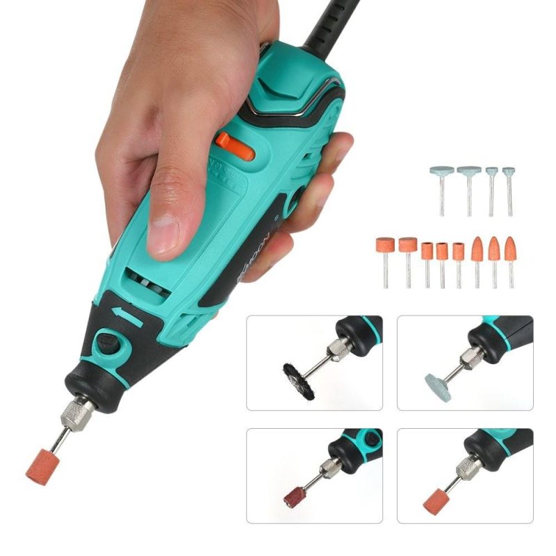 KKmoon 195pcs Power Tools Electric Mini Drill Rotary Grinder Polishing Grinding Tool Set with 6 Position Variable Speed for Rotary Tools  |   Electrical Equipment & Supplies Electrical Equipment & Supplies Electrical Equipment & Supplies