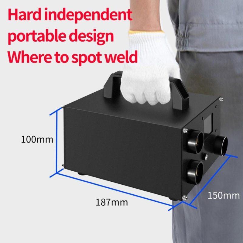 Portable Dual Pulse Supercapacitor Spotwelder High Power Spots Welding Machine 1.8 inch Digital LCD Display 250 Power Gears Adjustable Support 0.3mm Nickel Sheet  |   Electrical Equipment & Supplies Electrical Equipment & Supplies Electrical Equipment & Supplies