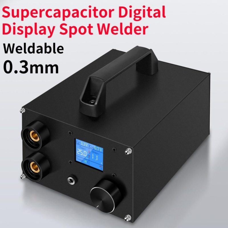 Portable Dual Pulse Supercapacitor Spotwelder High Power Spots Welding Machine 1.8 inch Digital LCD Display 250 Power Gears Adjustable Support 0.3mm Nickel Sheet  |   Electrical Equipment & Supplies Electrical Equipment & Supplies Electrical Equipment & Supplies