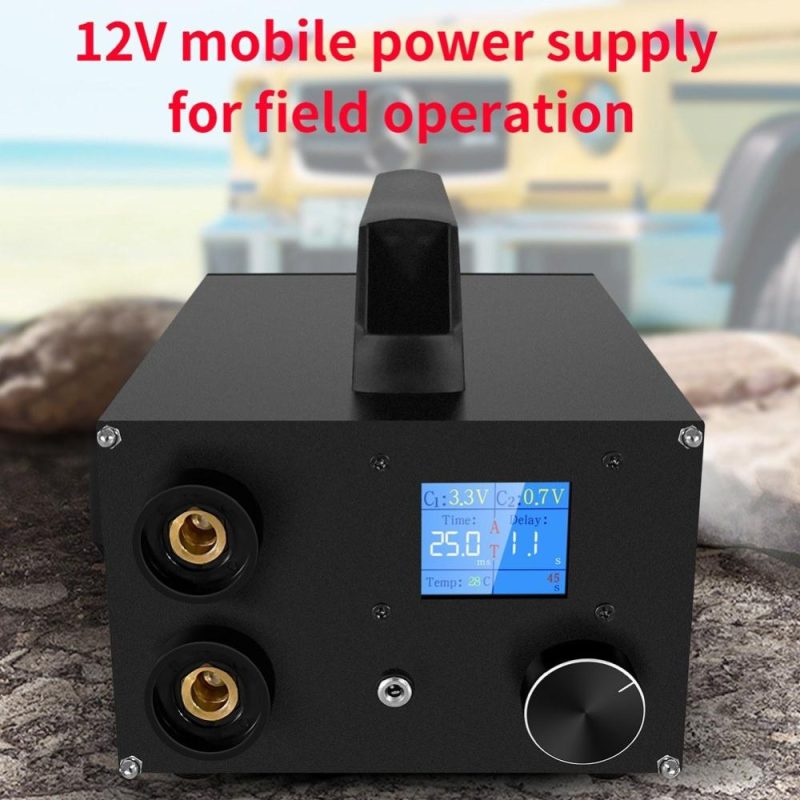 Portable Dual Pulse Supercapacitor Spotwelder High Power Spots Welding Machine 1.8 inch Digital LCD Display 250 Power Gears Adjustable Support 0.3mm Nickel Sheet  |   Electrical Equipment & Supplies Electrical Equipment & Supplies Electrical Equipment & Supplies