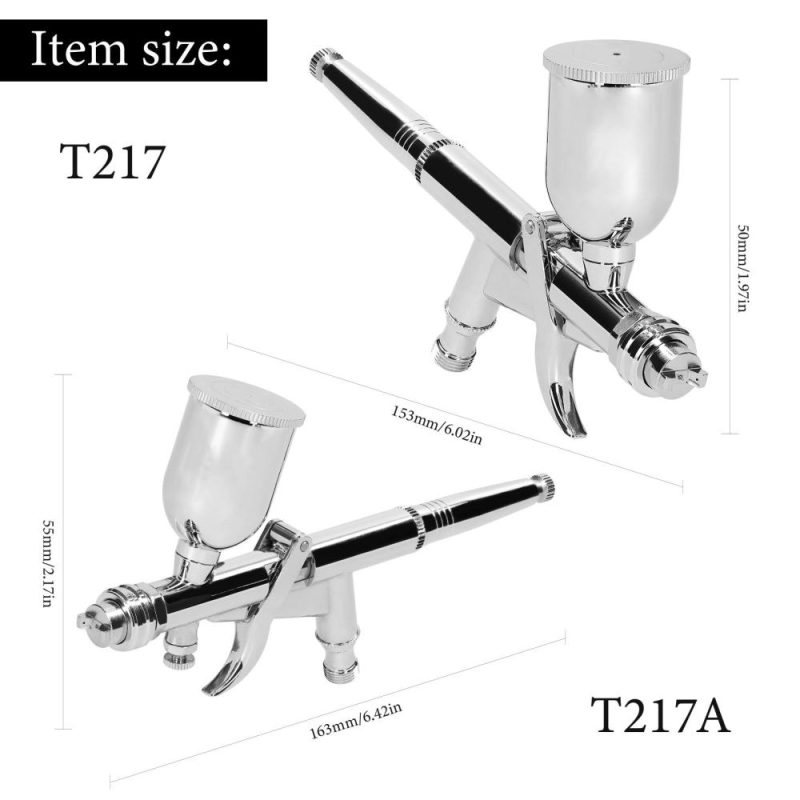 T217 Airbrush Kit 0.5mm Air Brush Set with 15CC Paint Fluids Cups for Car Model DIY Painting Makeup Nail Art Cake Decorating Design  |   Electrical Equipment & Supplies Electrical Equipment & Supplies Electrical Equipment & Supplies