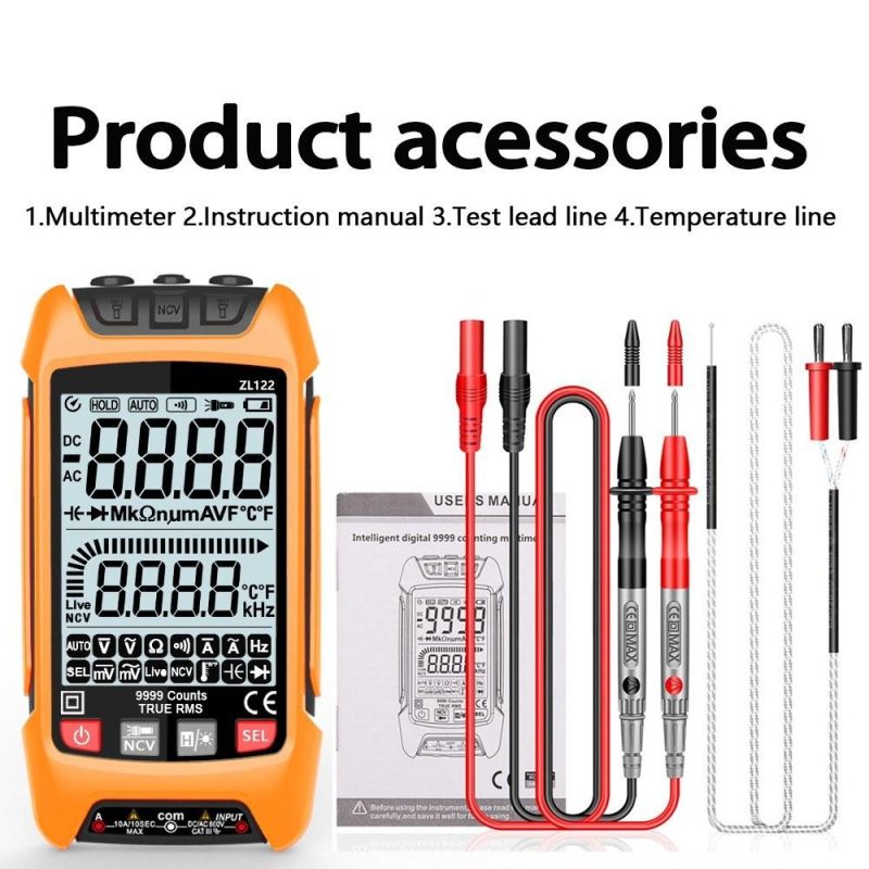 Digital Multimeter LCD Backlight Display Handheld Multimeter Professional True RMS Voltage Resistance Frequency Tester  |   Digital Multimeters & Oscilloscopes Digital Multimeters & Oscilloscopes Digital Multimeters & Oscilloscopes