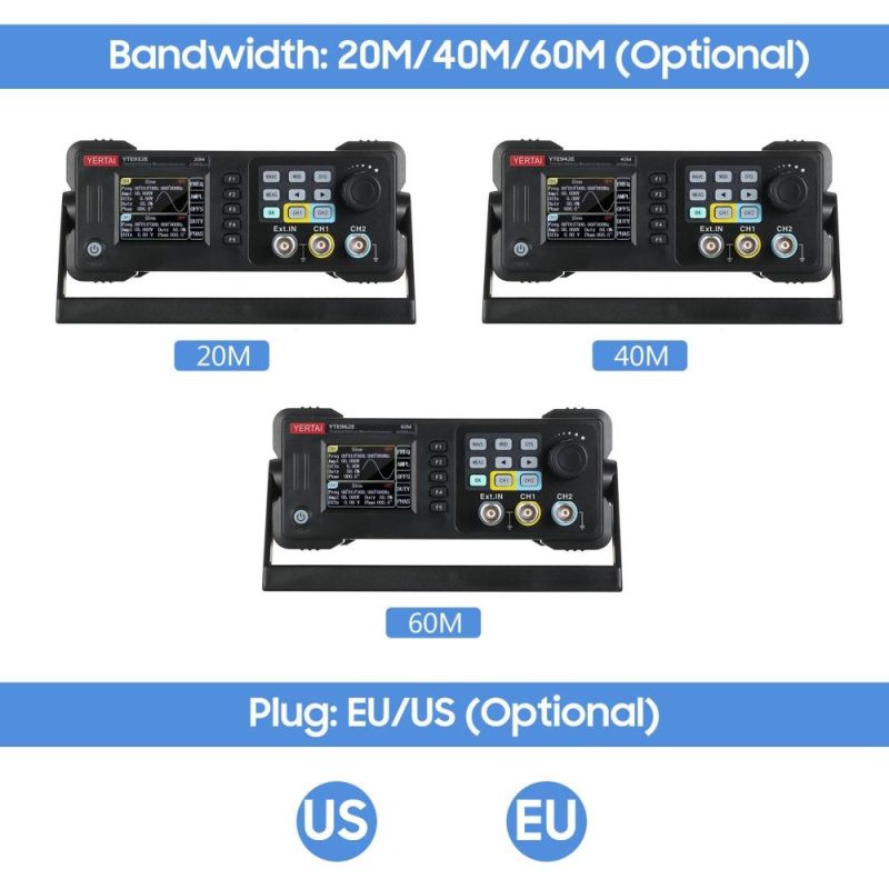 Dual-channel Function Arbitrary Waveform Generator 200MSa/S Sampling Rate 8k Storage Depth Signal Source with 2.4-inch TFT LCD Digital Screen 20M  |   Digital Multimeters & Oscilloscopes Digital Multimeters & Oscilloscopes Digital Multimeters & Oscilloscopes